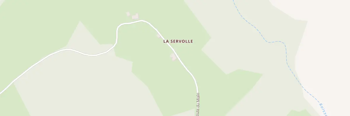 Plan du 5001 La Servolle à Bourg-Lastic