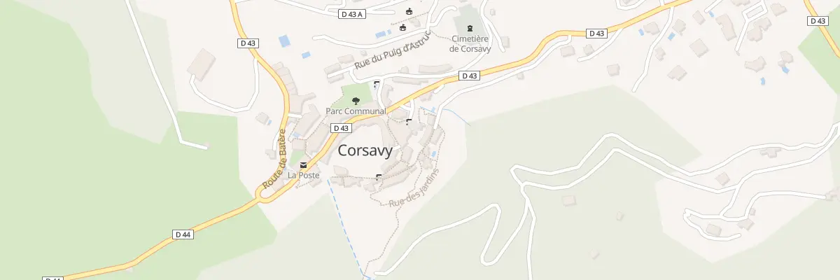 Plan du 98 Le Village à Corsavy