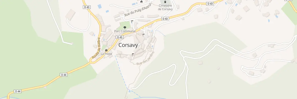 Plan du 91 Le Village à Corsavy