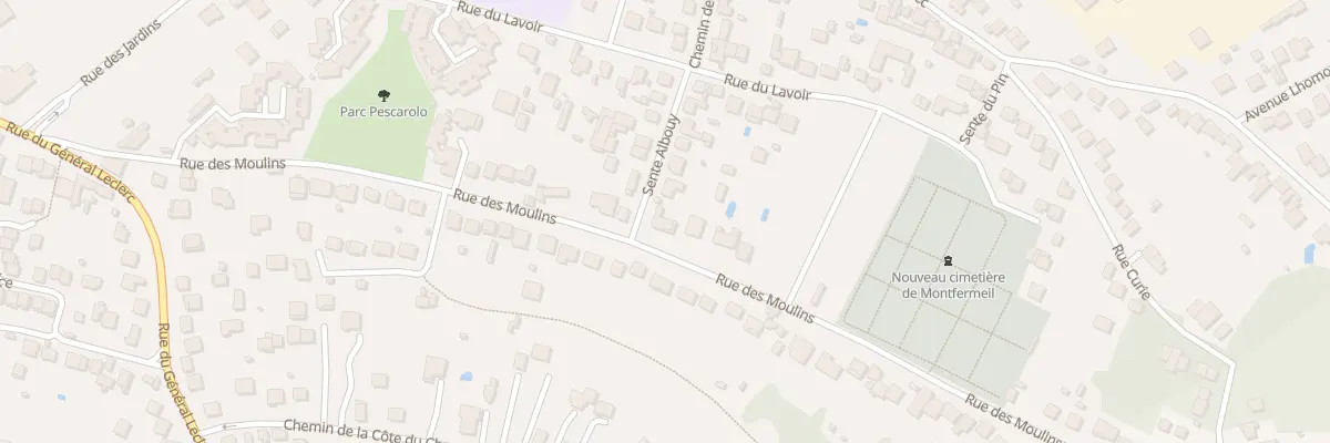 Plan du 69 Rue des Moulins à Montfermeil