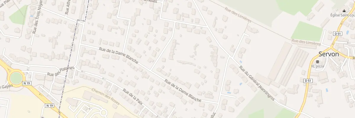 Plan du 39 Rue de la Porte Rouge à Servon