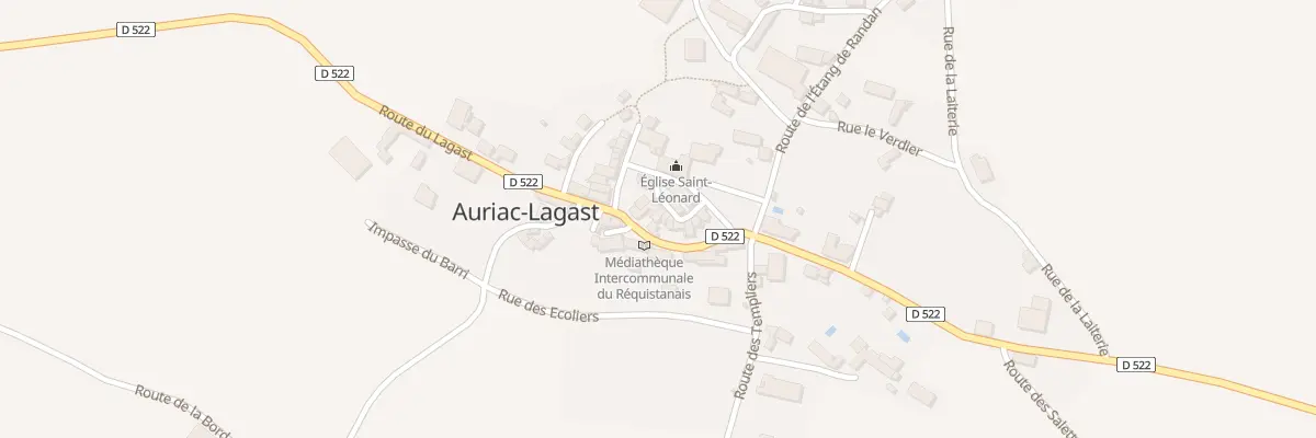 Plan du 5025 Auriac Lagast à Auriac-Lagast