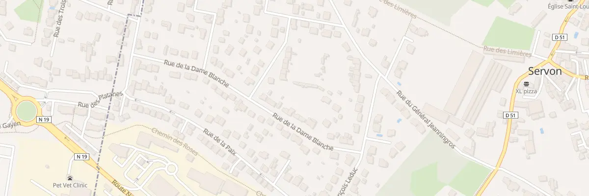 Plan du 18 Rue de la Dame Blanche à Servon