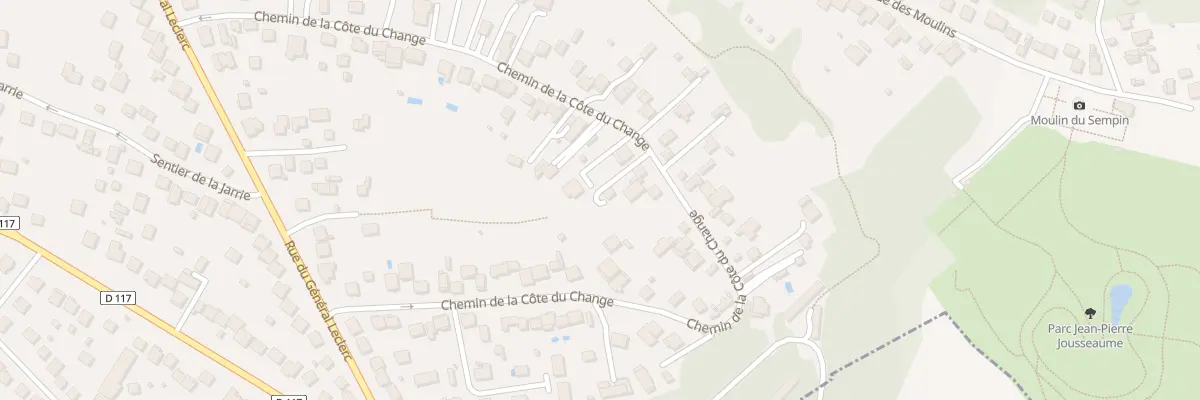 Plan du 66 Che de la Côte du Change à Montfermeil