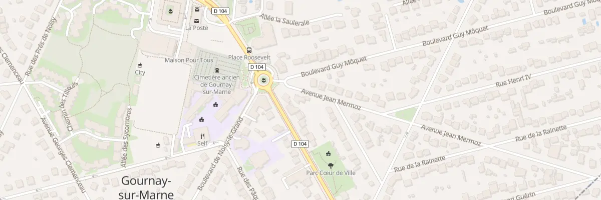 Plan du 4 Av Jean Mermoz à Gournay-sur-Marne
