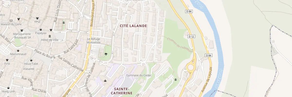 Plan du 37 Rue Henri Dunant à Rodez