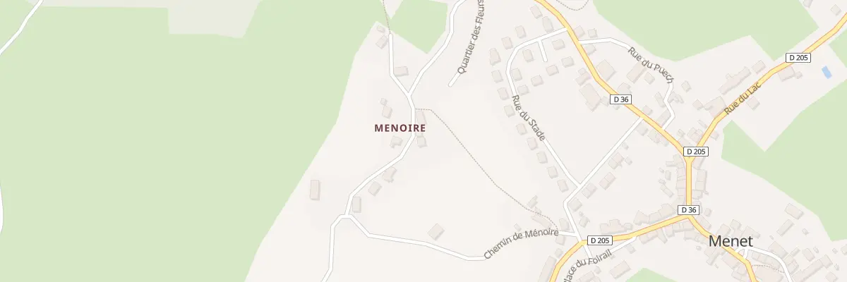 Plan du 5231 Menoire à Menet
