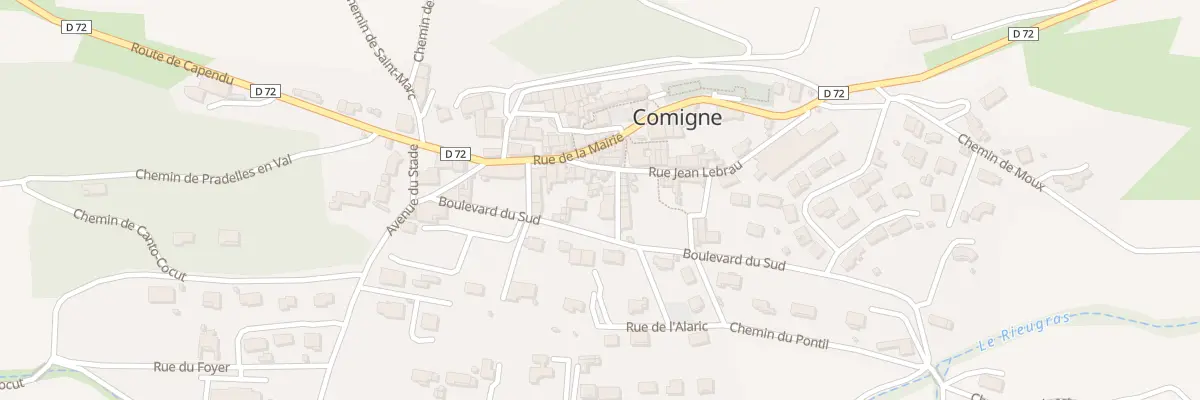 Plan du 1 Rue du Moulin à Comigne