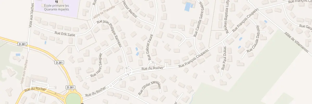 Plan du 4 Rue Gabriel Fauré à Santeny