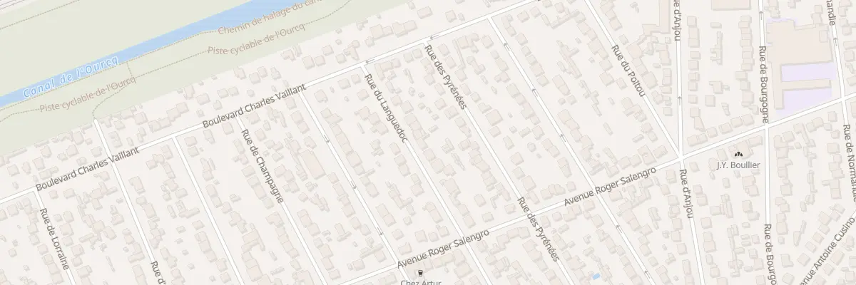 Plan du 13 Rue du Languedoc à Tremblay-en-France