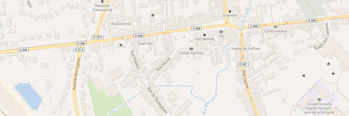 Plan du 3 Rue Neuve à Steenvoorde