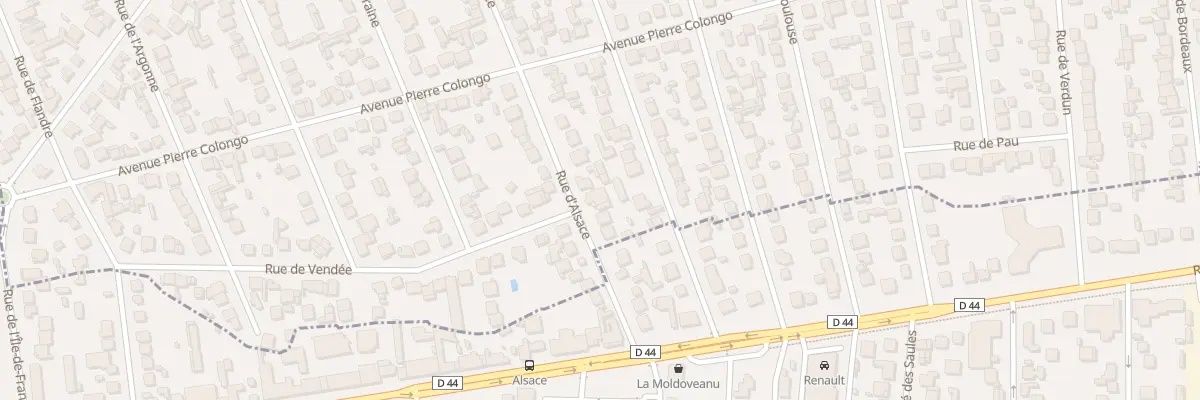 Plan du 107 Rue d’Alsace à Tremblay-en-France
