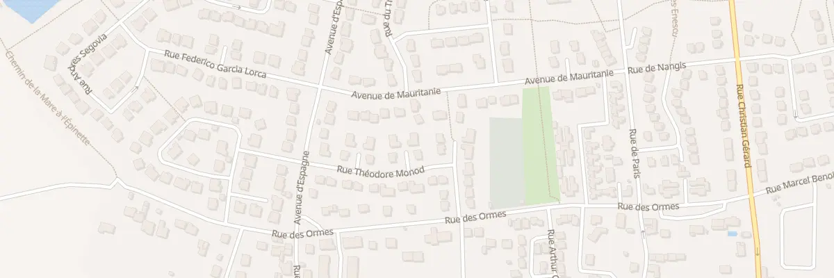 Plan du 20 Rue Théodore Monod à Savigny-le-Temple