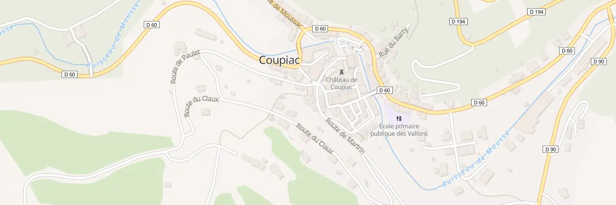 Plan du 5 Rte de Paulet à Coupiac