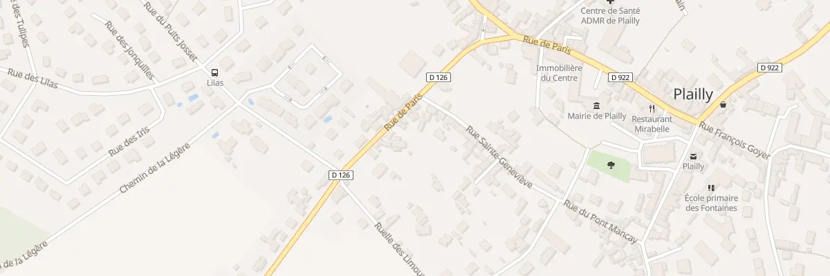 Plan du 51 Rue Sainte Geneviève à Plailly