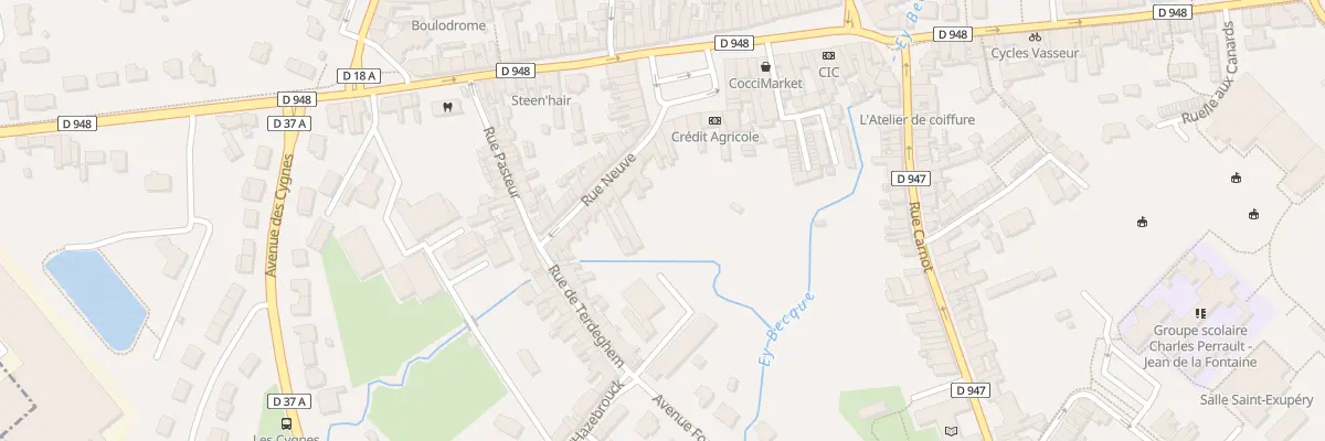 Plan du 5 Rue Neuve à Steenvoorde