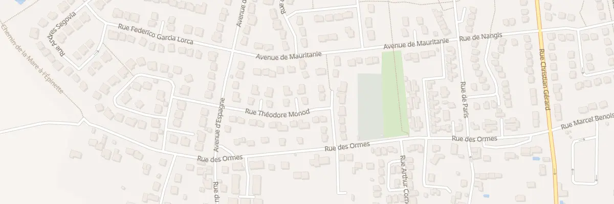 Plan du 18 Rue Théodore Monod à Savigny-le-Temple