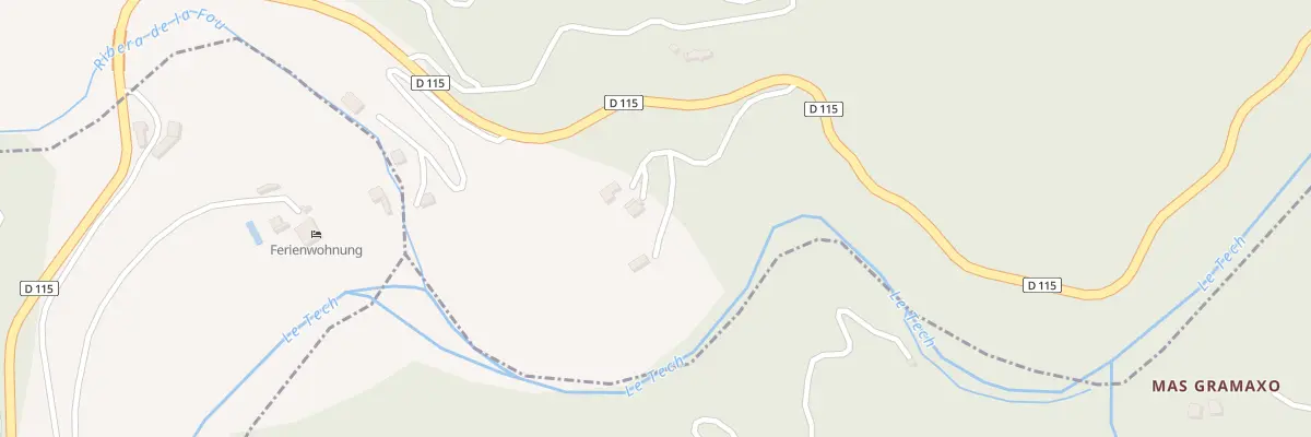 Plan du 1881 Rte de Prats de Mollo à Montferrer