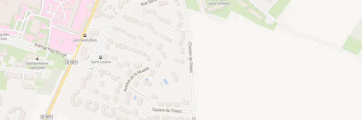 Plan du 18 Che de Thiers à Senlis