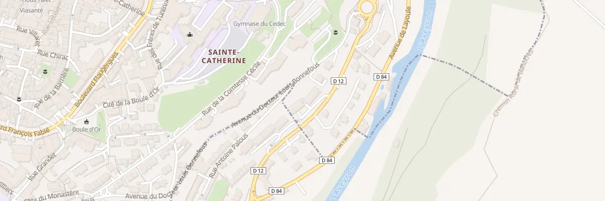 Plan du 82 Av de Montpellier à Rodez