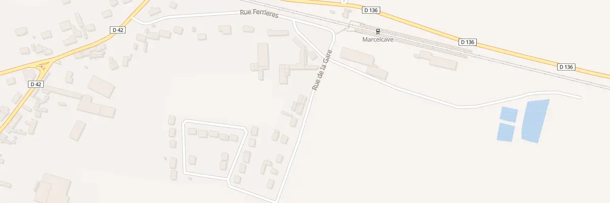 Plan du 45 Rue de la Gare à Marcelcave