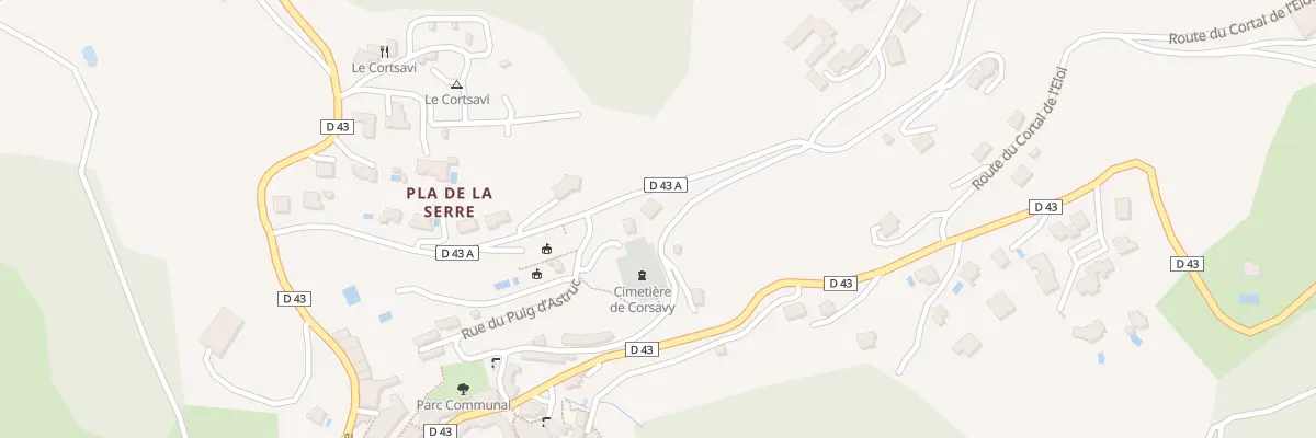 Plan du 5001F Rue Leon Jean Gregory à Corsavy