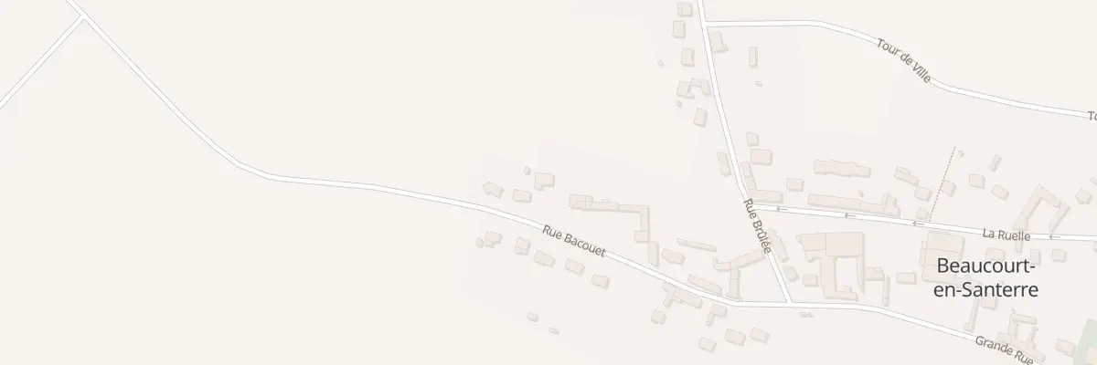 Plan du 14 Rue Bacouët à Beaucourt-en-Santerre
