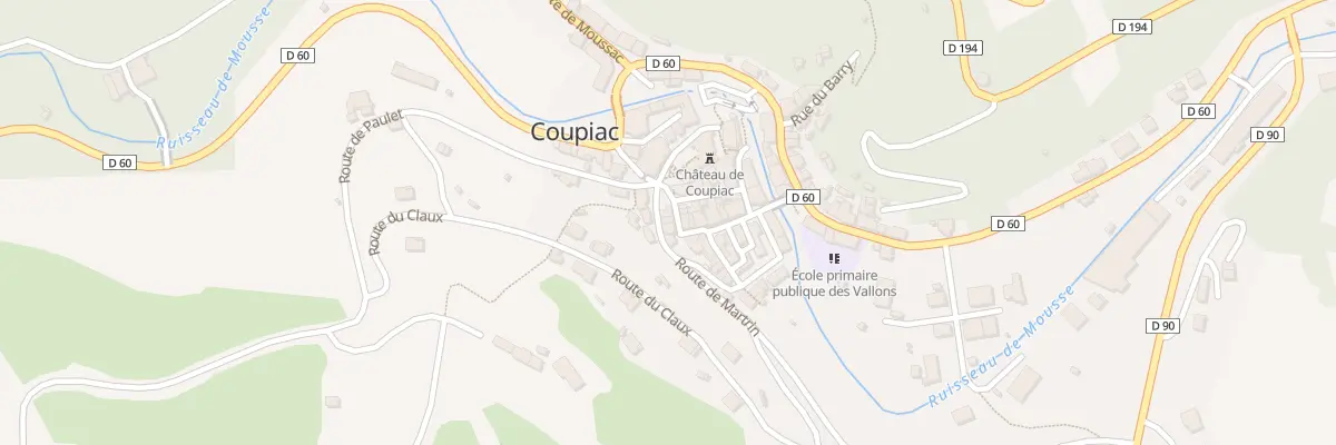 Plan du 3 Pl du Manège à Coupiac