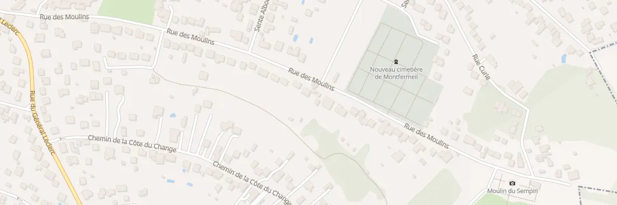 Plan du 80 Rue des Moulins à Montfermeil