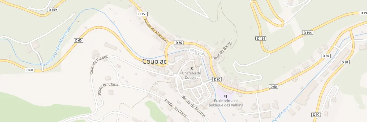 Plan du 3 Rue du Presbytère à Coupiac