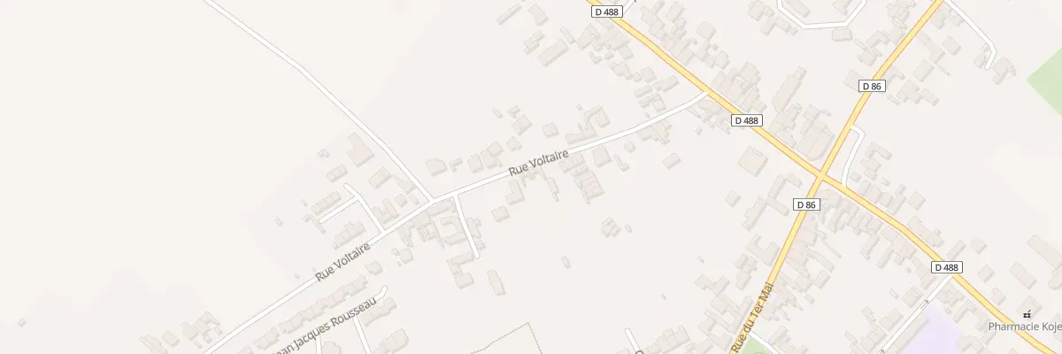 Plan du 39 Rue Voltaire à Haillicourt