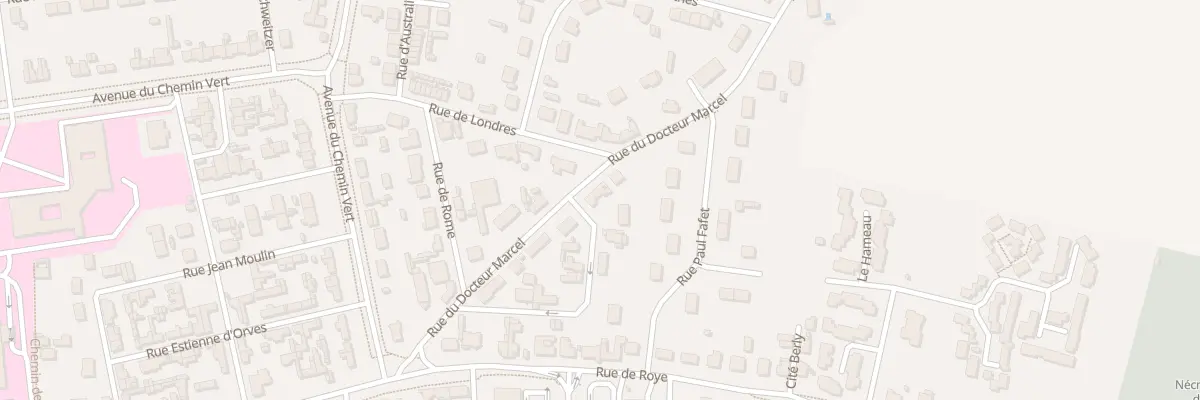 Plan du 184 Rue du Docteur Marcel à Montdidier