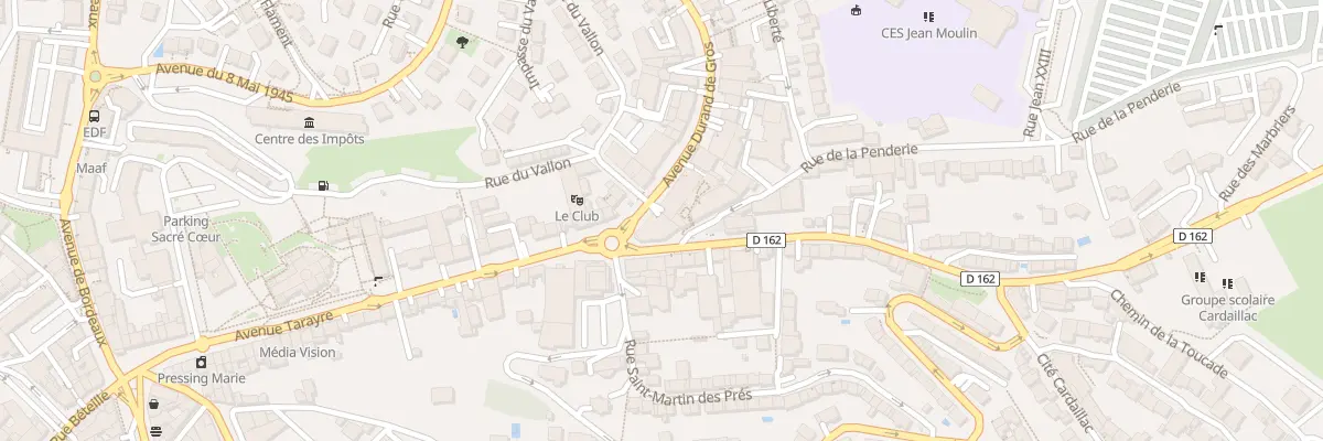 Plan du 1 Av des Fus de Ste Radegonde à Rodez