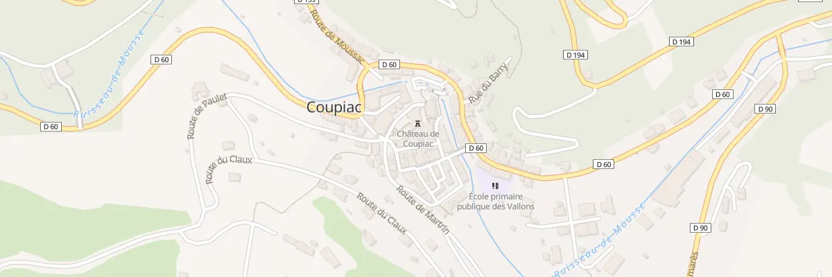 Plan du 8 Rue de la Placette à Coupiac