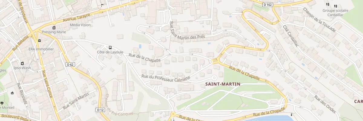 Plan du 16 Rue de la Chapelle à Rodez