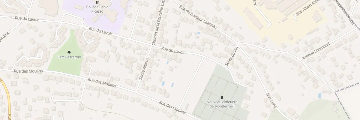 Plan du 104 Rue du Lavoir à Montfermeil