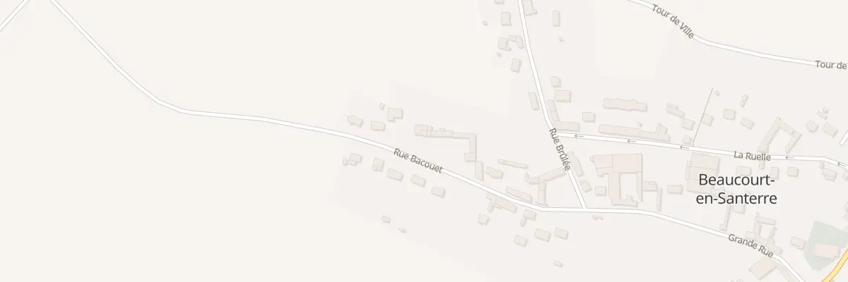 Plan du 12 Rue Bacouët à Beaucourt-en-Santerre