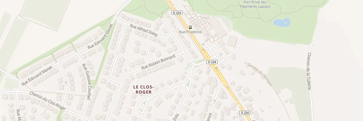 Plan du 1 Rue Robert Bonnard à Chelles