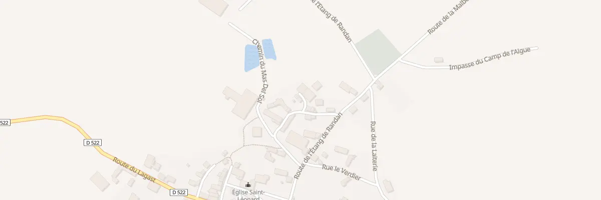 Plan du 22 Imp de la Bresie à Auriac-Lagast