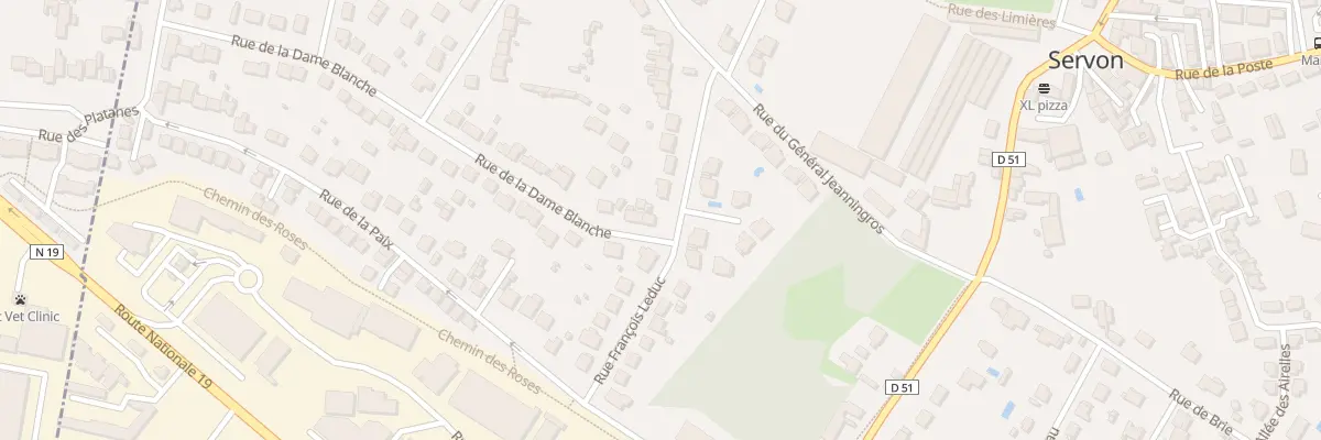 Plan du 2 Rue de la Dame Blanche à Servon