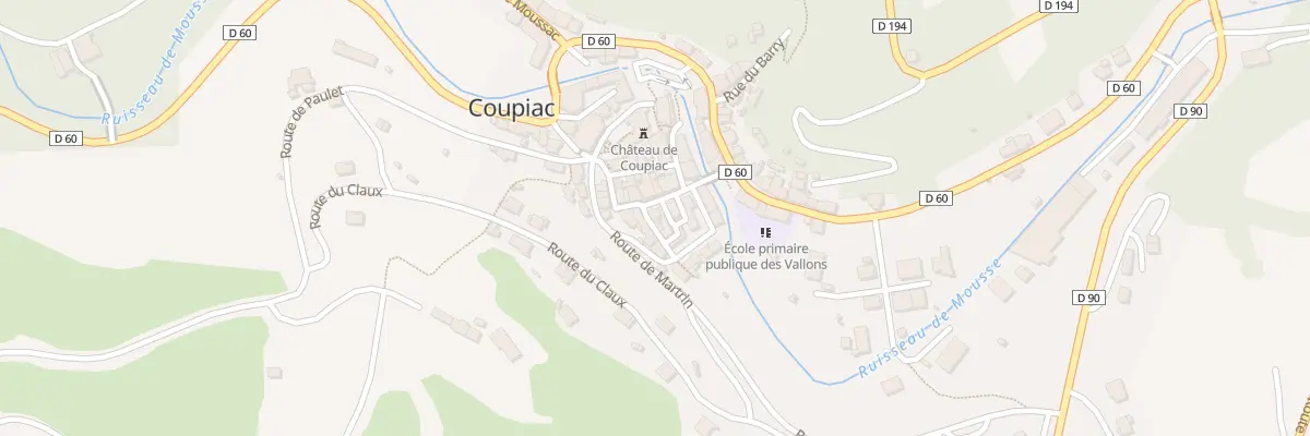 Plan du 11 Pl du Centre à Coupiac