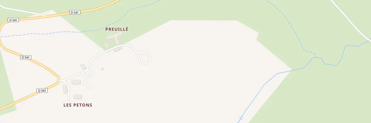 Plan du 1 Château de Preuille à Audes