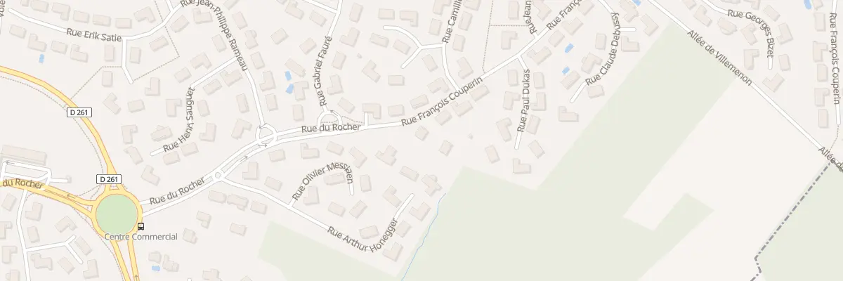 Plan du 2 Rue Francois Couperin à Santeny