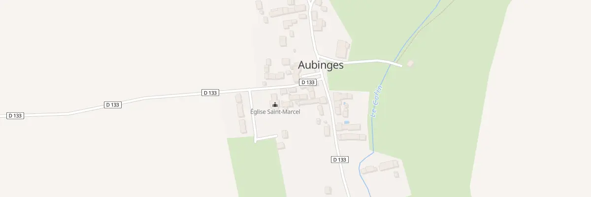 Plan du 16 Bourg d’Aubinges à Aubinges