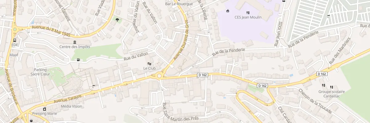 Plan du 3 Rue de la Penderie à Rodez