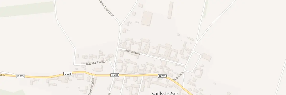 Plan du 9 Rue Neuve à Sailly-le-Sec