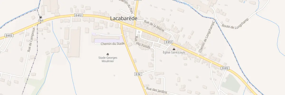 Plan du 2 Rue des Fossés à Lacabarède