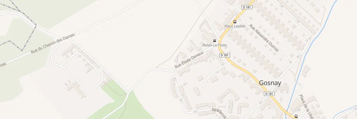 Plan du 7 Rue Elisée Deneux à Gosnay