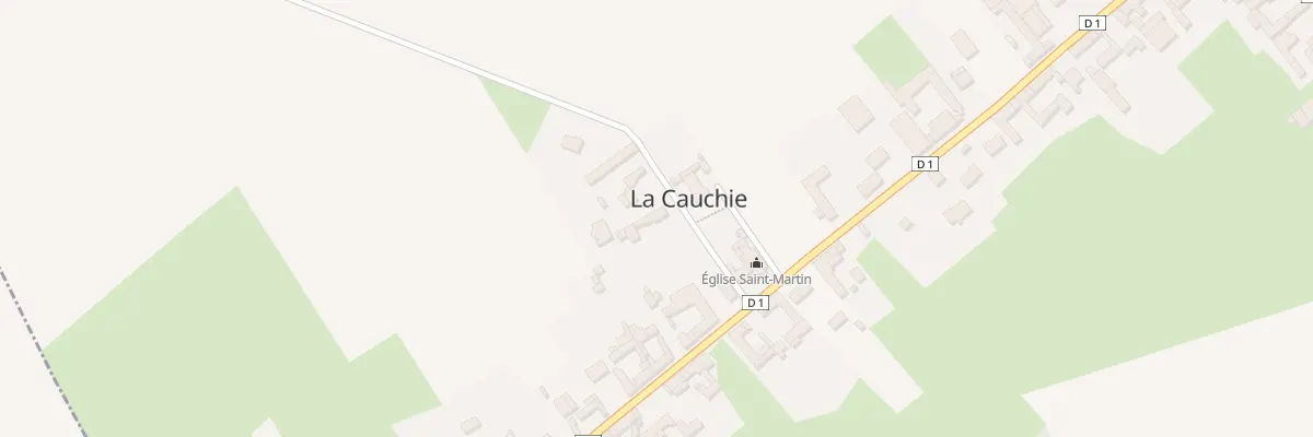 Plan du 1 Rue Mal de Lattre de Tassigny à La Cauchie