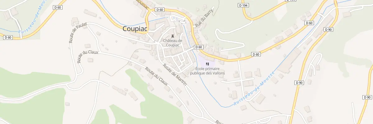 Plan du 5 Pl du Valat à Coupiac